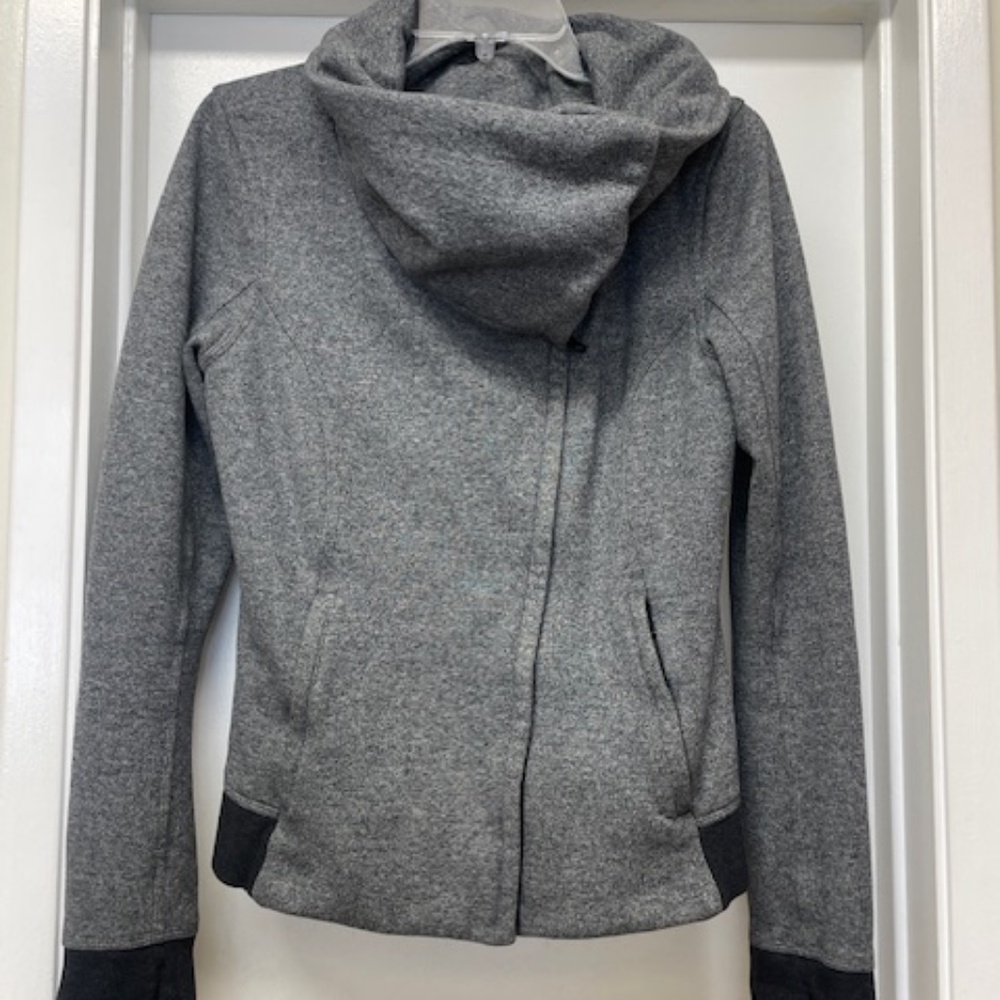 Lululemon Karmacollected Specled Black Zip Snap Jacket - Picture 7 of 15